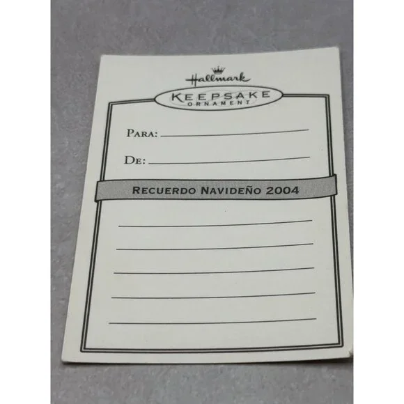 Hallmark Keepsake Ornament Primera Navidad De Bebé 2004 Stork Design - Picture 6 of 6